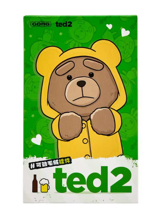 Pop Mart Ted2 Teddy Bear Action Plush Pendant Series Single Blind Box