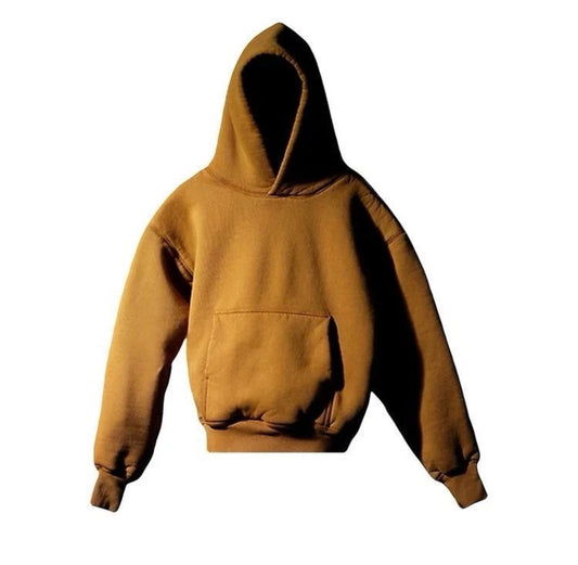 Yeezy Gap Double Layered Perfect Brown Hoodie SZ SMALL