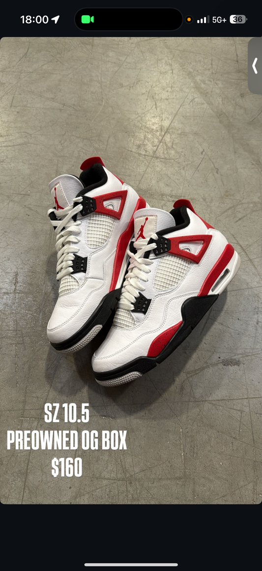 Jordan 4 Red Cement