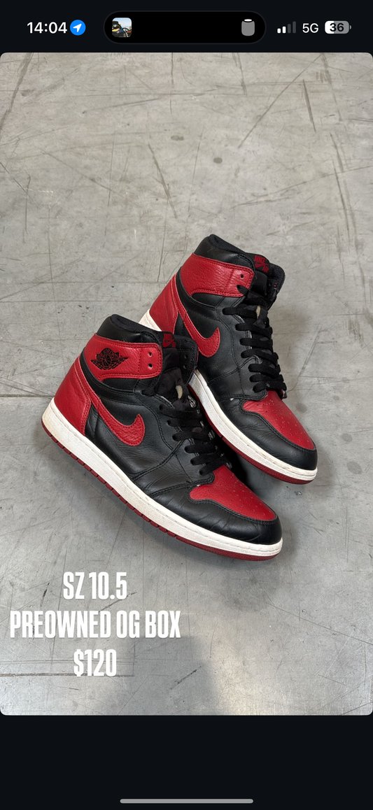 2016 Jordan 1 Bred Banned SZ 10.5