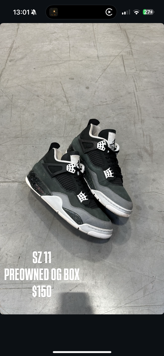 Jordan 4 Fear SZ 11