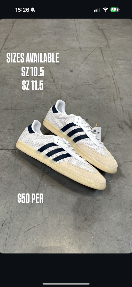 Adidas Samba White Indigo Night SZ 11.5