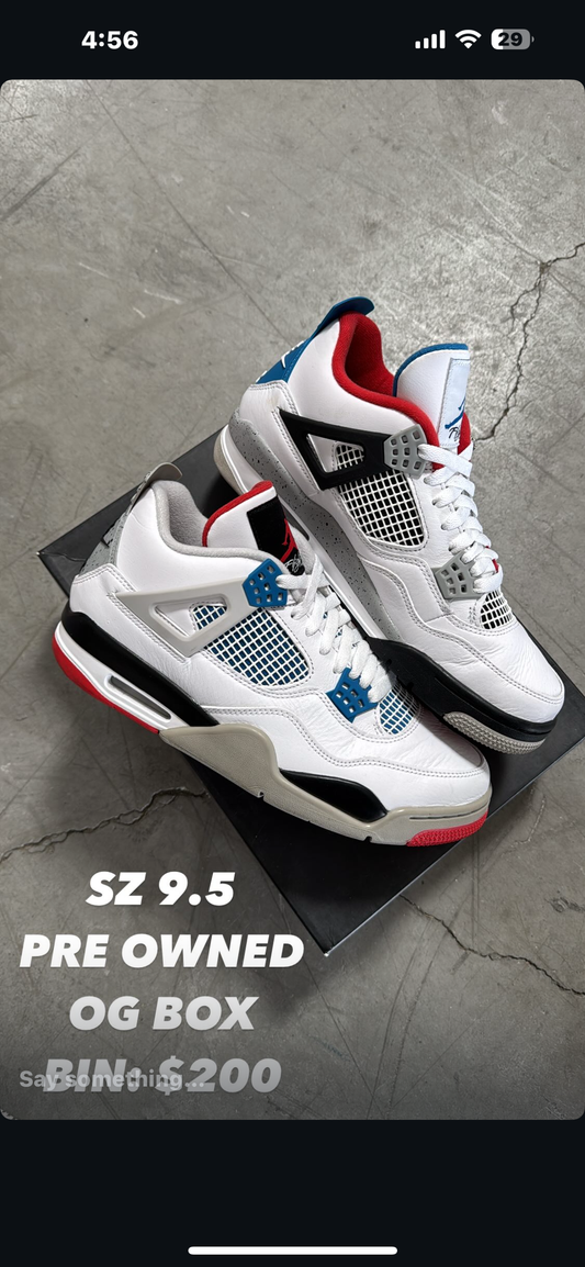 Jordan 4 What The SZ 9.5