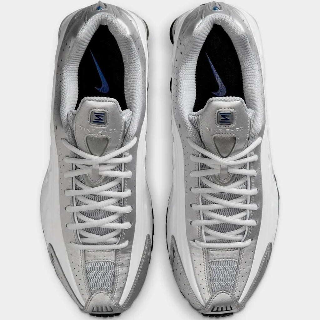 Nike Shox R4 Metallic Silver Deep Royal Blue