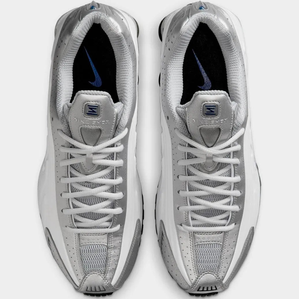 Nike Shox R4 Metallic Silver Deep Royal Blue