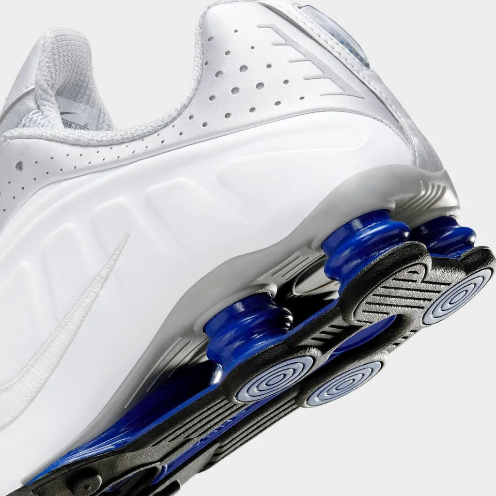 Nike Shox R4 Metallic Silver Deep Royal Blue