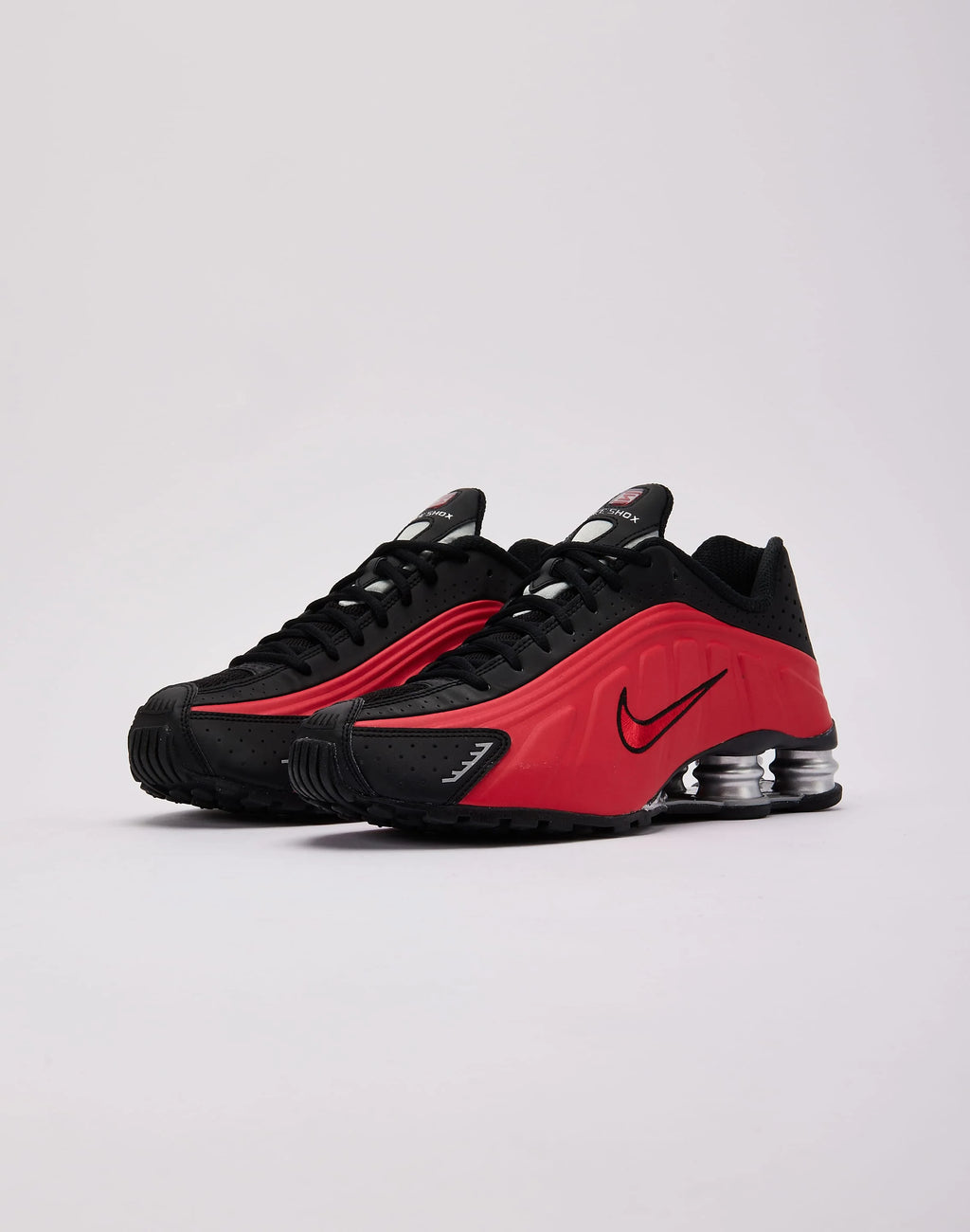Nike Shox R4 University Red Black Metallic Silver