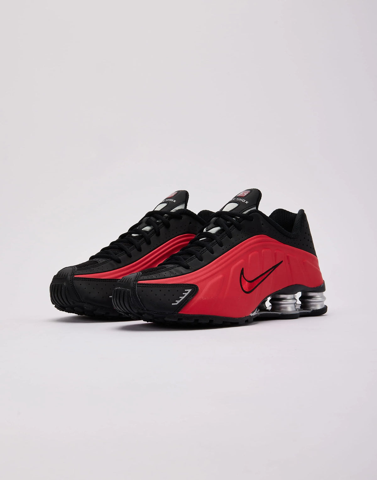 Nike Shox R4 University Red Black Metallic Silver