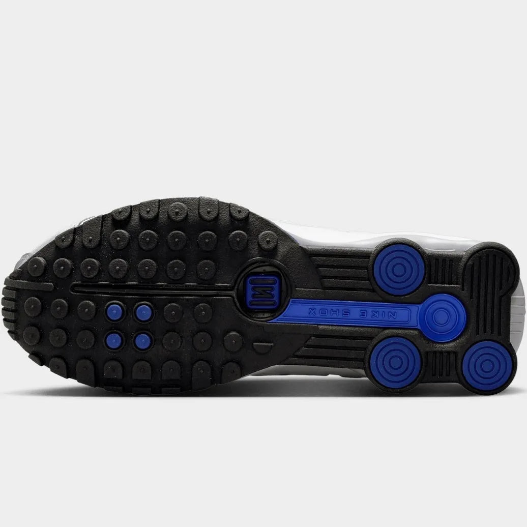 Nike Shox R4 Metallic Silver Deep Royal Blue