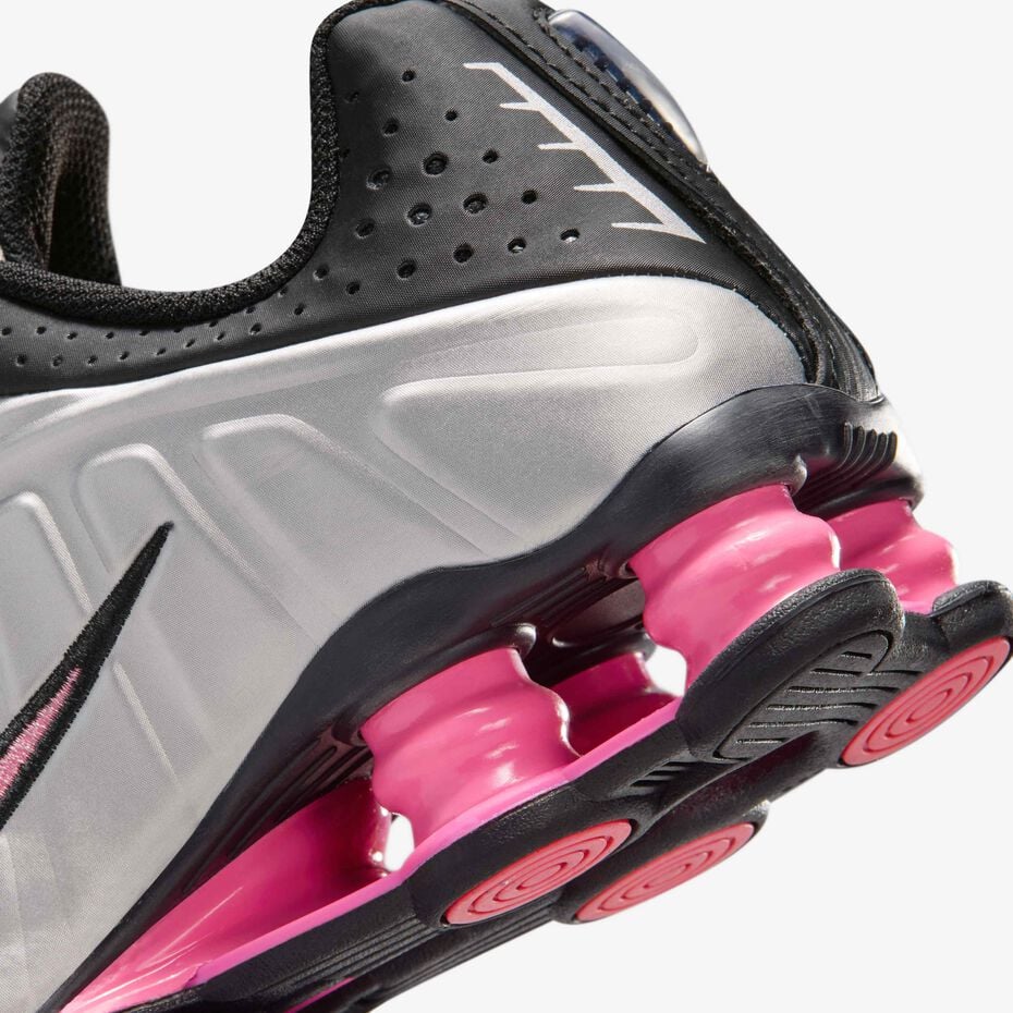 Nike Shox R4 Black Metallic Silver Pinksicle (GS)