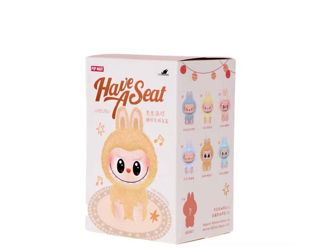 Pop Mart Labubu The Monsters Have a Seat Plush Single Blind Box