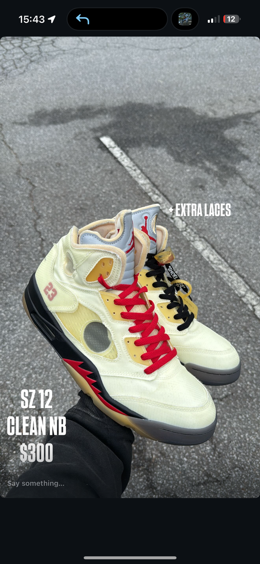 Jordan 5 Off White