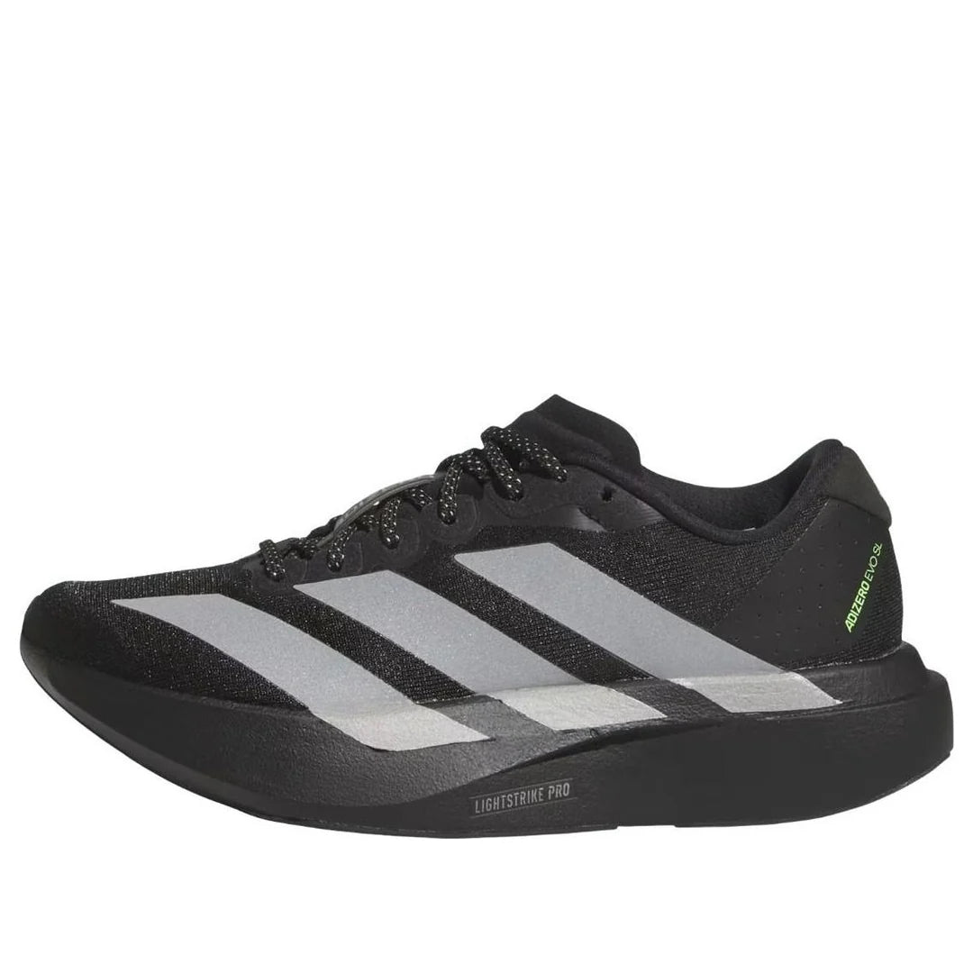 Adidas Adizero Evo SL Black Silver Metallic Signal Green
