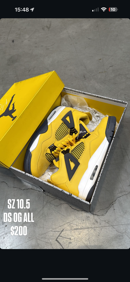 Jordan 4 Lightning SZ 10.5