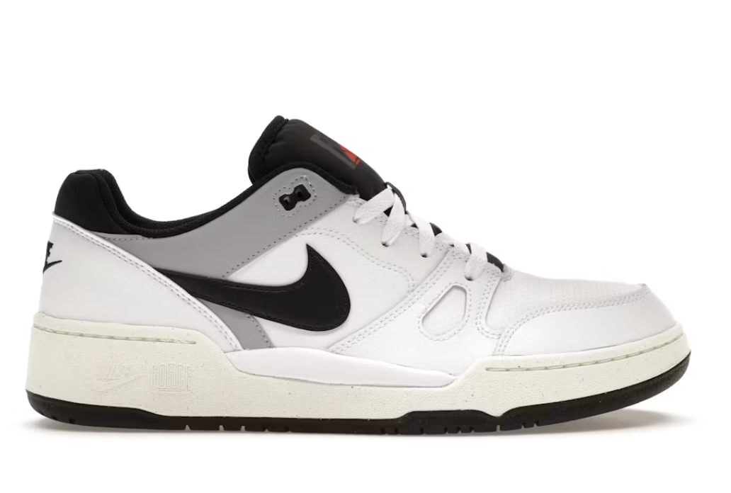 Nike Full Force Low White Black Pewter SZ 10M / 11.5W