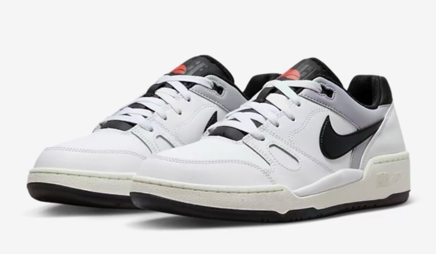 Nike Full Force Low White Black Pewter SZ 10M / 11.5W