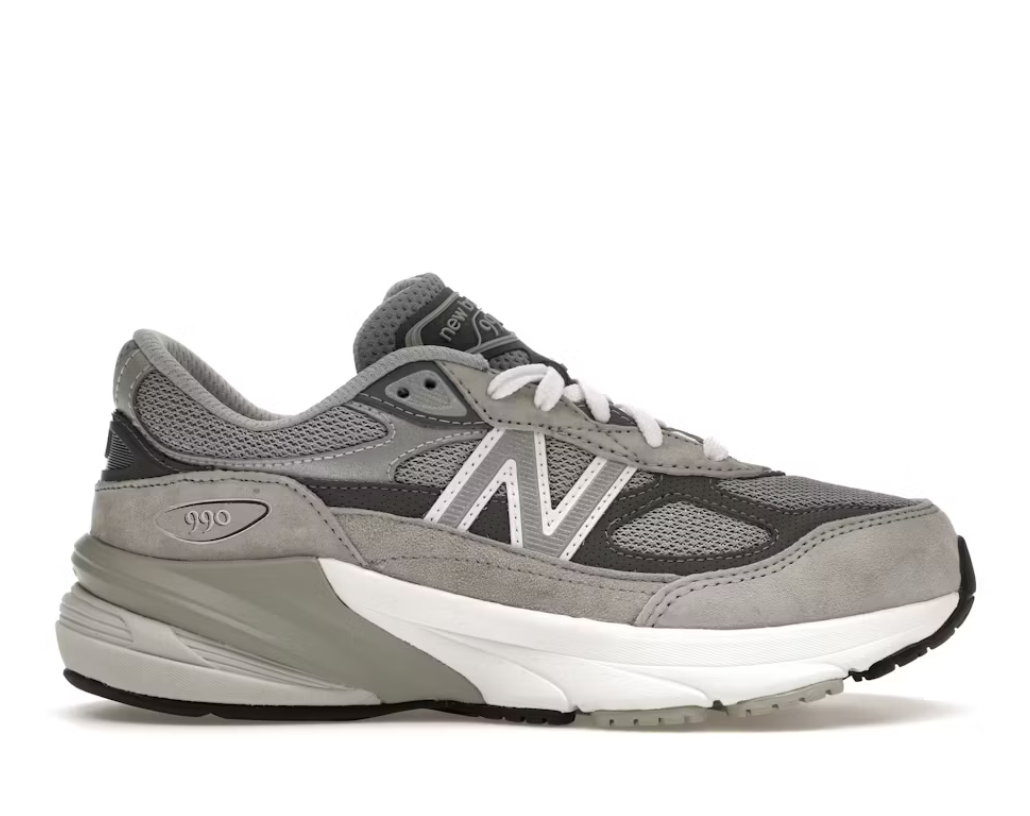 New Balance 990v6 Grey (GS) SZ 6.5M / 8W