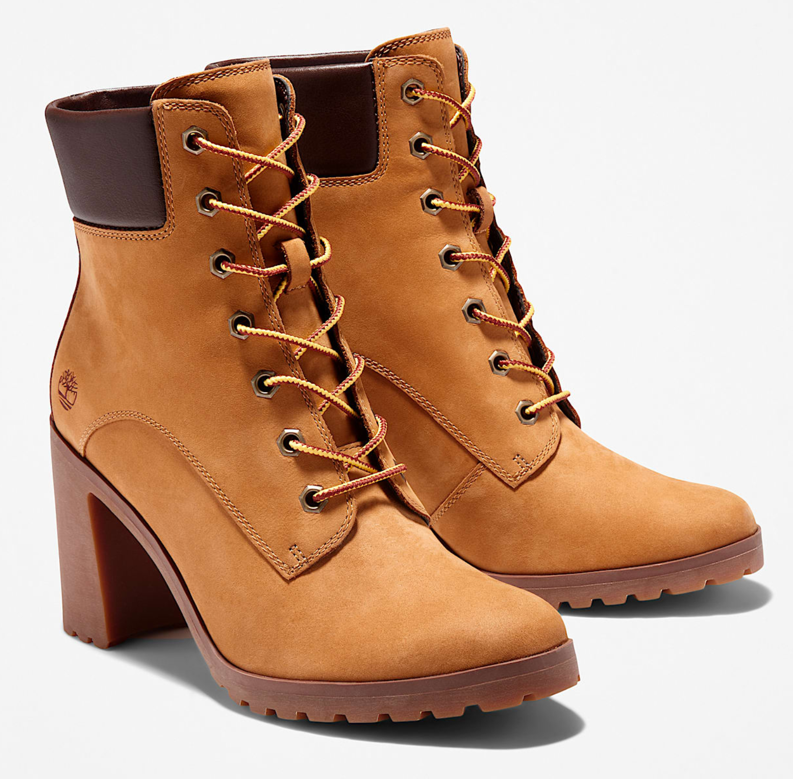 Timberland Allington Heights Mid Lace Boot Wheat Nubuck SZ 5M / 6.5W