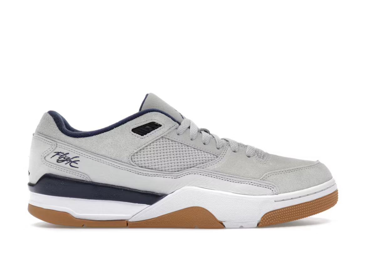 Jordan Flight Court Neutral Grey White Gum Light Brown Midnight Navy SZ 8M / 9.5W