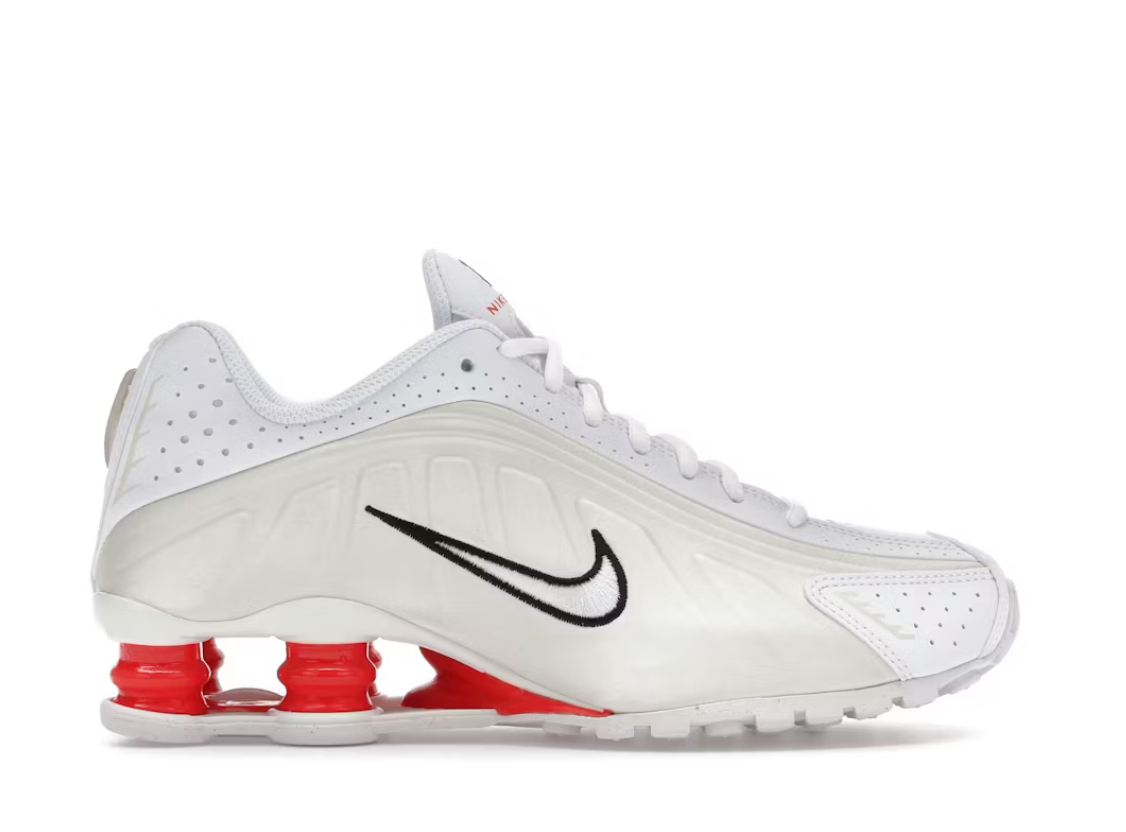 Nike Shox R4 White Phantom Picante Red (GS) SZ 5.5Y / 7W