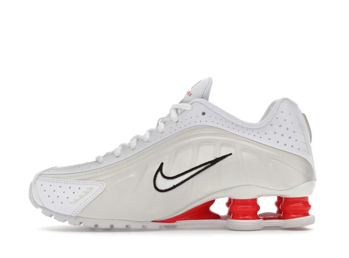 Nike Shox R4 White Phantom Picante Red (GS) SZ 5.5Y / 7W
