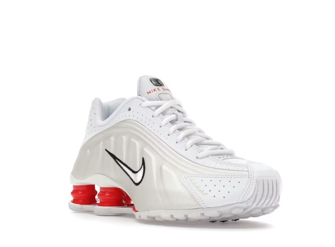 Nike Shox R4 White Phantom Picante Red (GS) SZ 5.5Y / 7W