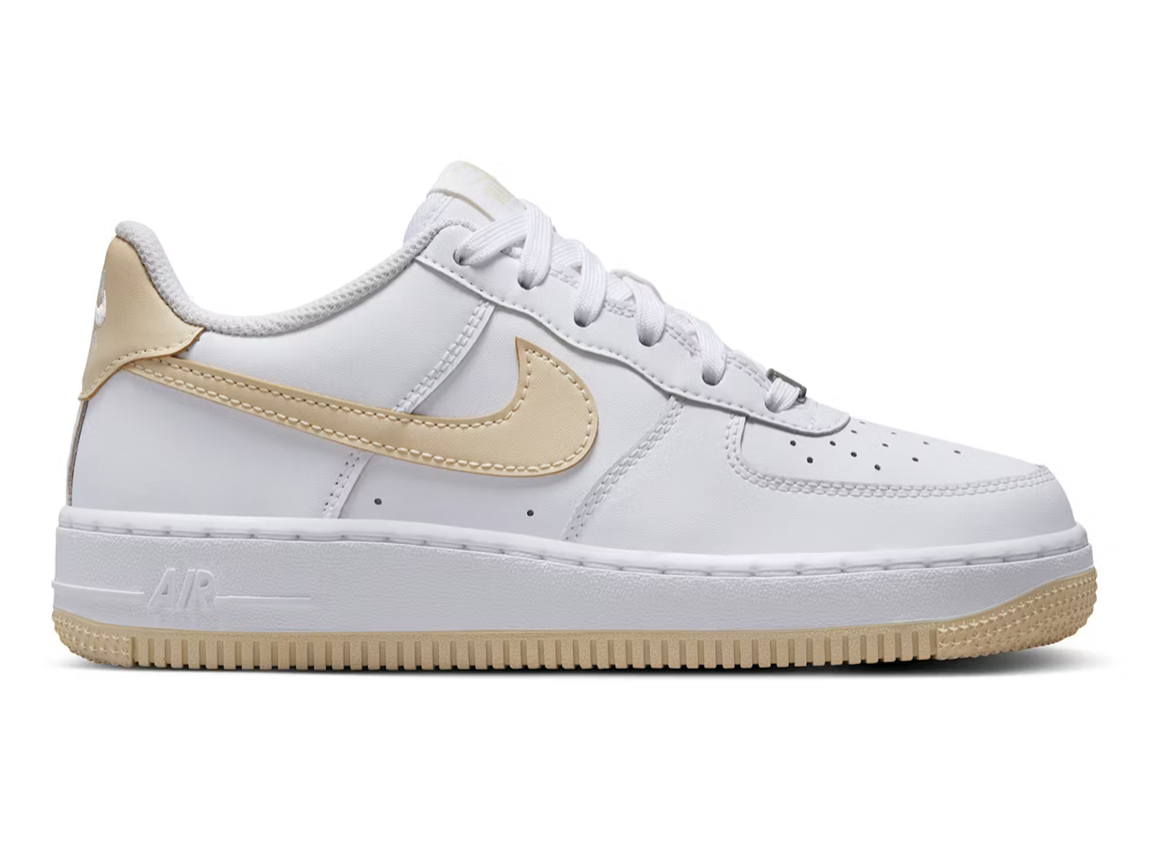 Nike Air Force 1 White Light Khaki (GS) SZ 5Y / 6.5W