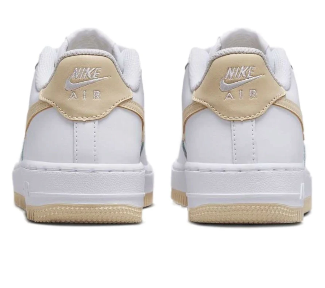 Nike Air Force 1 White Light Khaki (GS) SZ 5Y / 6.5W