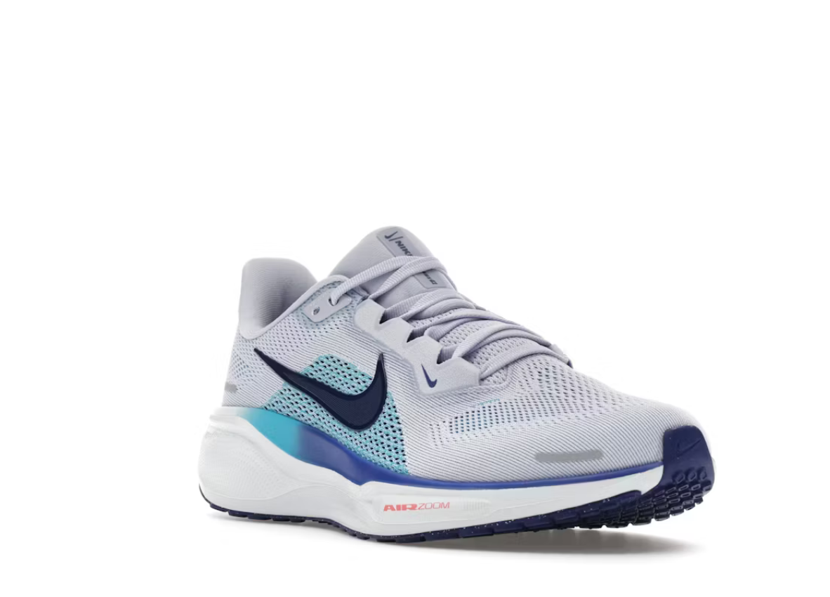 Nike Air Zoom Pegasus 41 Ghost Football Grey Deep Night Blue Void SZ 13M / 14.5W