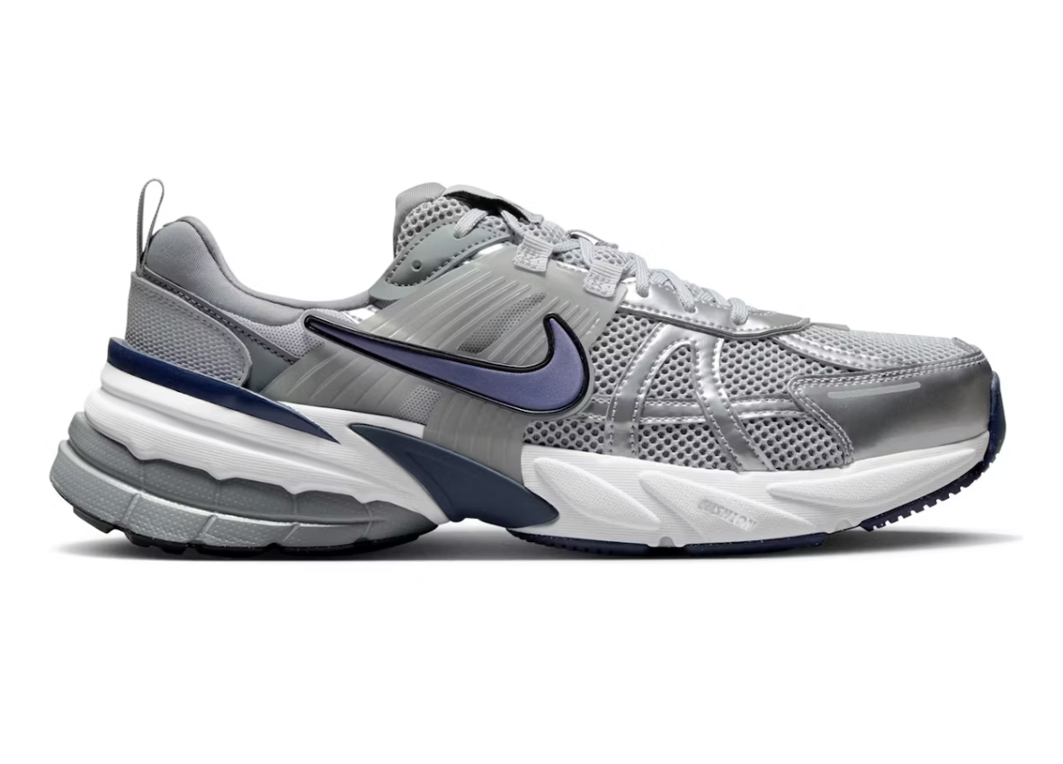Nike V2K Run Wolf Grey Midnight Navy SZ 9.5M / 11W