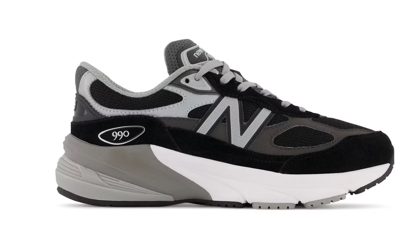 New Balance FuelCell 990v6 Black Silver (GS)