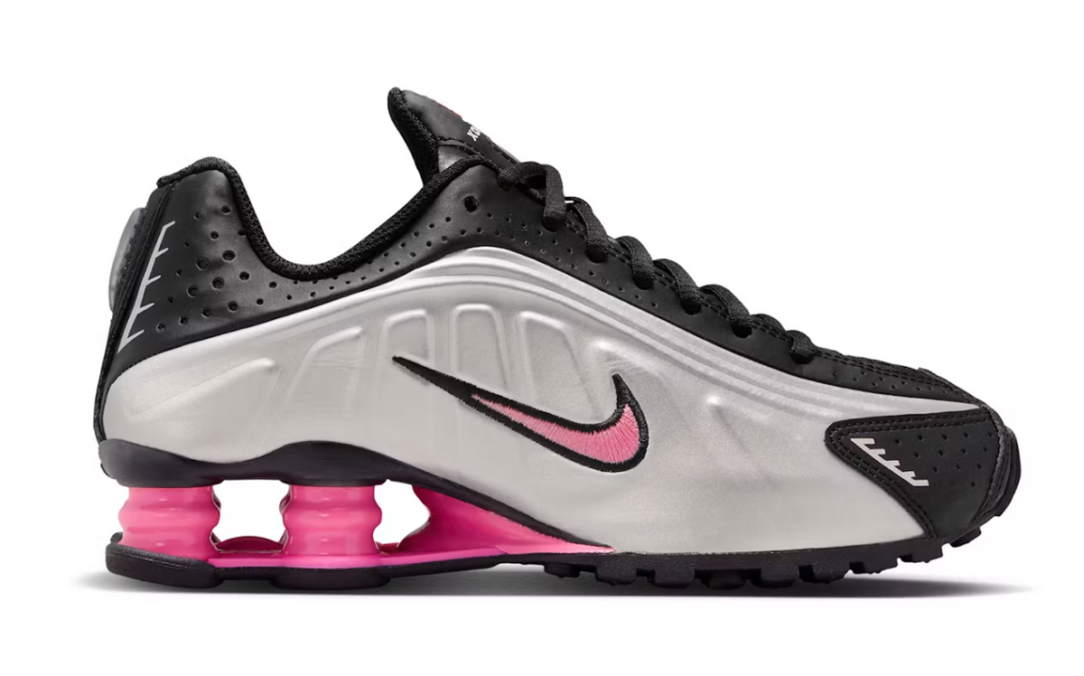 Nike Shox R4 Black Metallic Silver Pinksicle (GS)